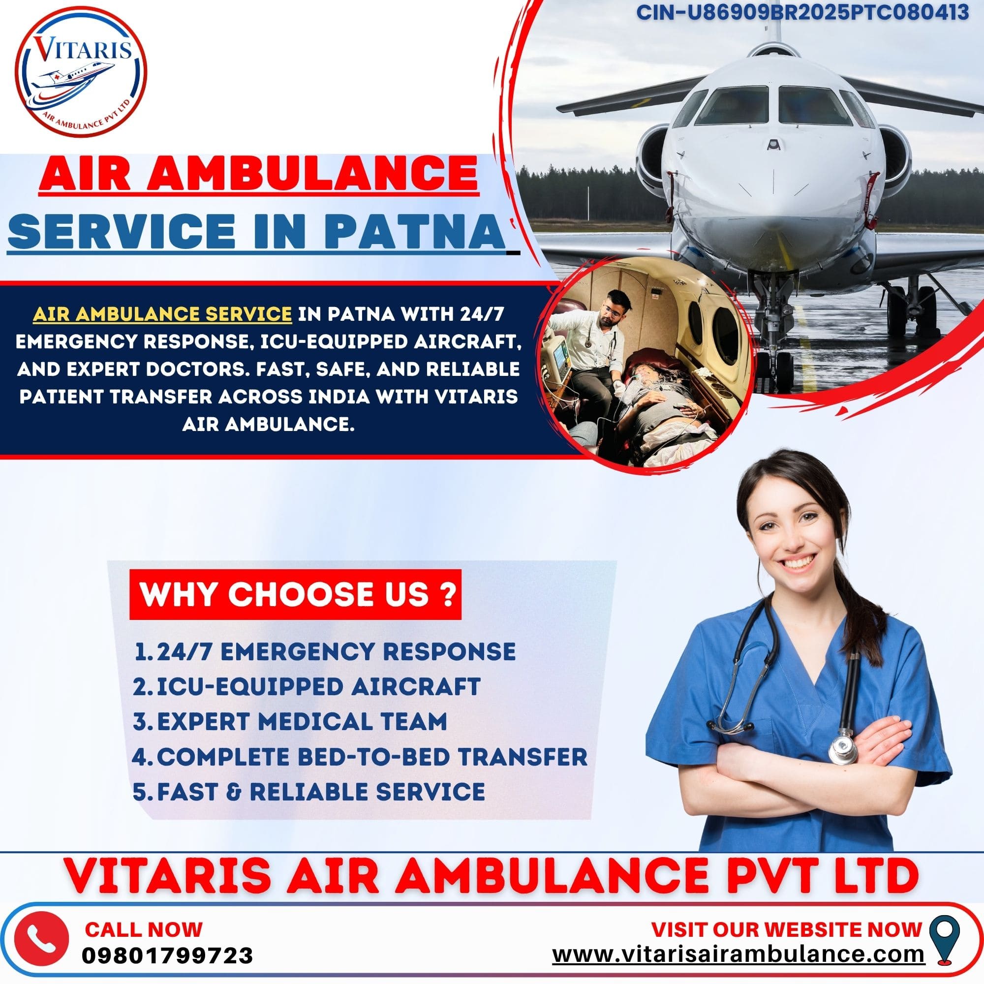 Fast, Safe & Nationwide Emergency Medical Transport